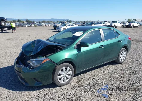 2015 Toyota Corolla Le из США, поврежденный, VIN 2T1BURHE4FC258957
